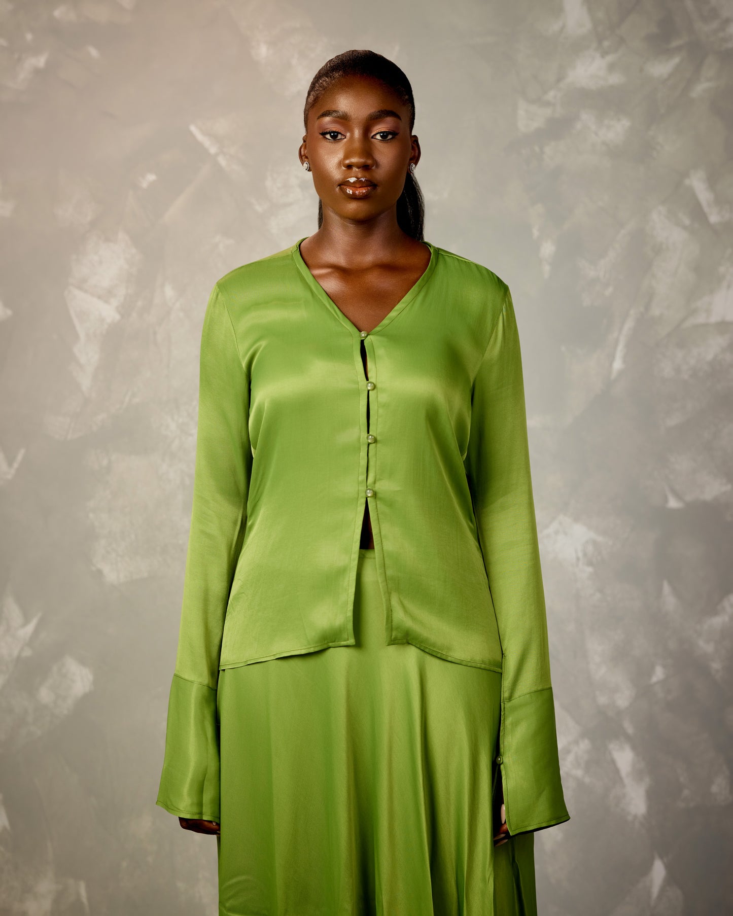 The Olive Skirt Set