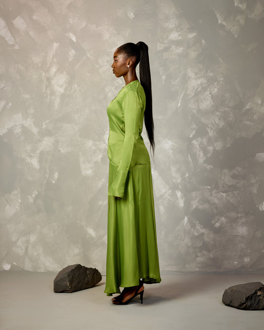 The Olive Skirt Set