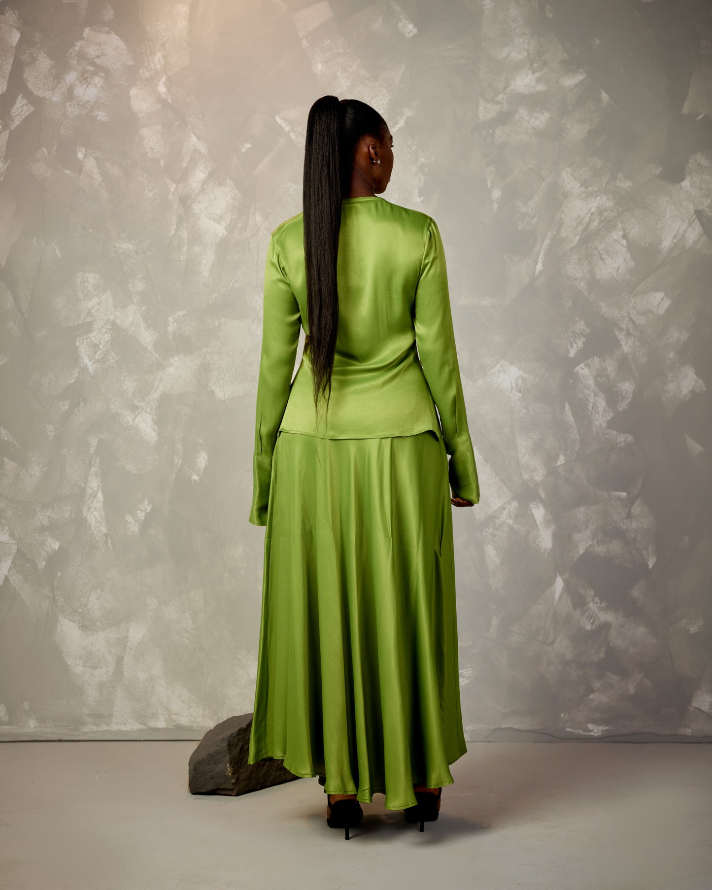 The Olive Skirt Set